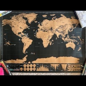 Scratch World Map- Deluxe Edition